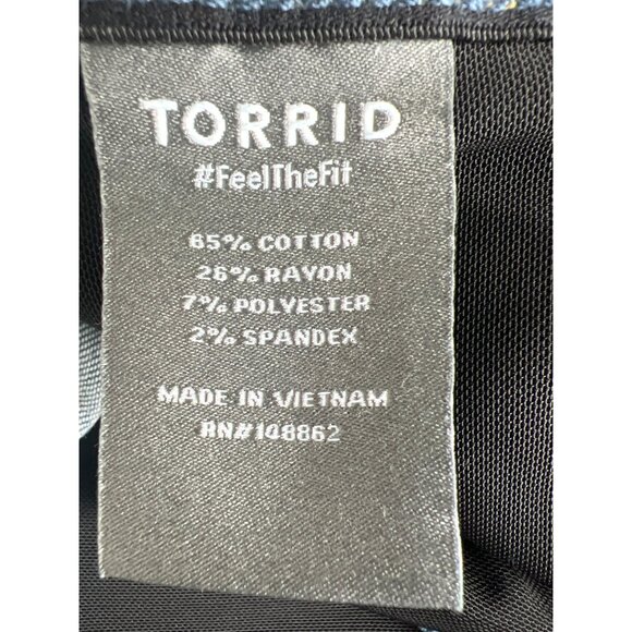Torrid Bombshell Skinny Premium Stretch Jeans 26R Medium Wash 5-Pocket Style - Picture 14 of 16